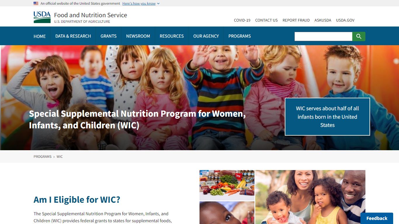 Special Supplemental Nutrition Program for Women, Infants, and Children ...
