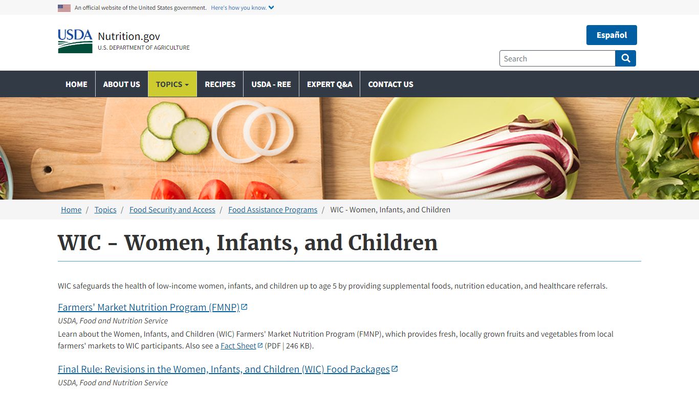 WIC - Women, Infants, and Children | Nutrition.gov